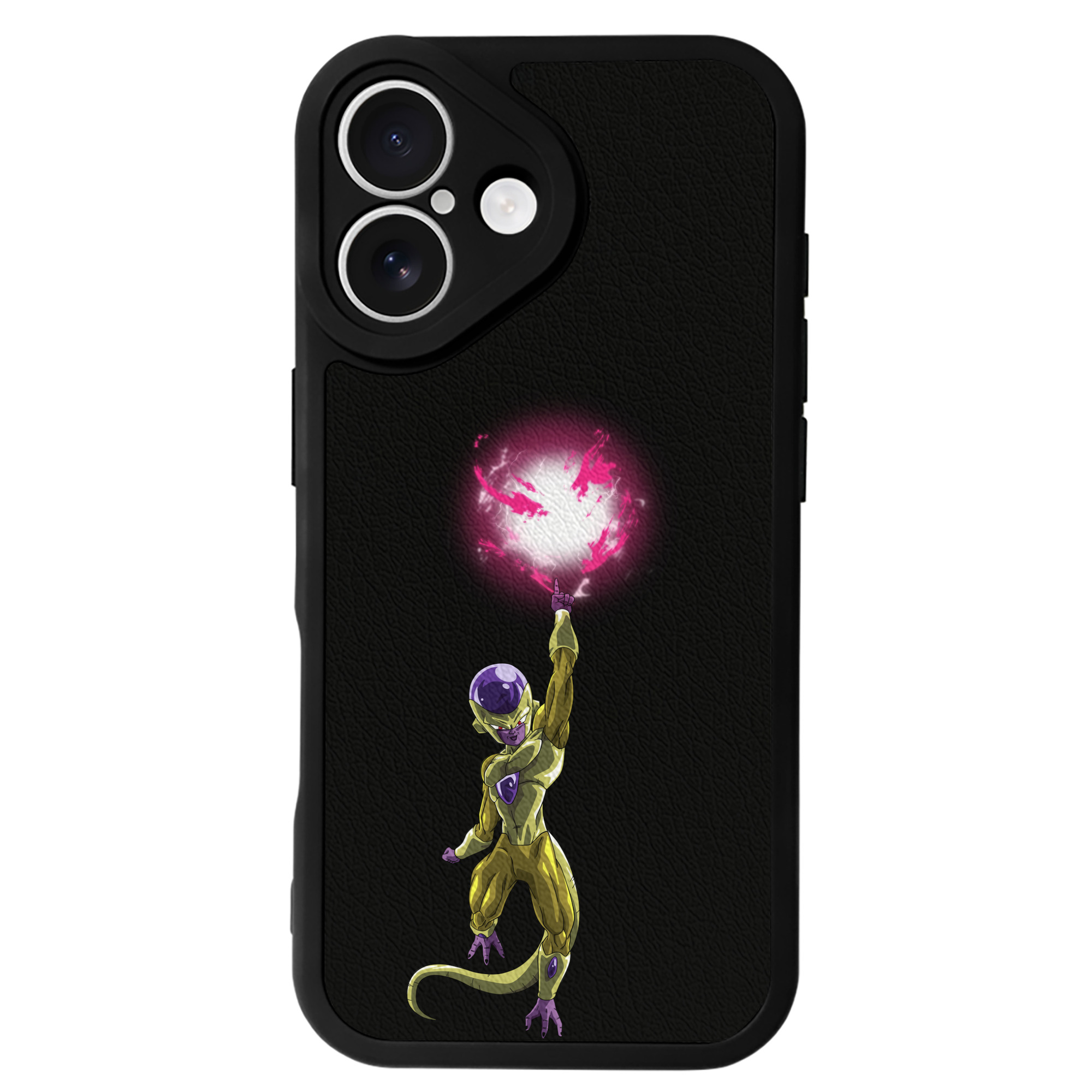 （画像用） ドラゴンボール フリーザ DRAGON BALL Frieza 【iPhone 16シリーズ対応】シリコンスマホケース（レザー調） 材質：シリコン